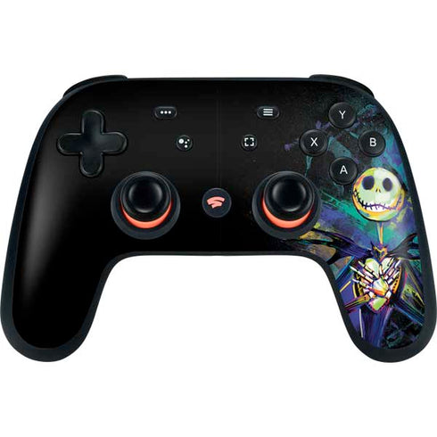 Disney The Nightmare Before Christmas Jack Skellington Art Google Stadia Controller Skin